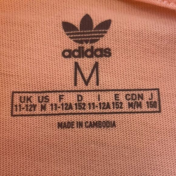 Adidas Pink Tee Shirt Short Sleeve T Girls Size Medium NWT - Picture 3 of 7